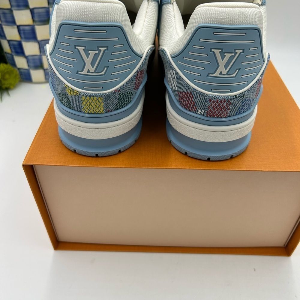 Men’s Louis Vuitton X Murakami trainer sneakers size 10 fits 11 US made Italy - Picture 8 of 12